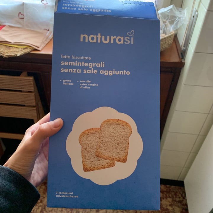 photo of Natura Sì Fette biscottate semintegrali senza sale aggiunto shared by @silvietta on  24 Sep 2021 - review