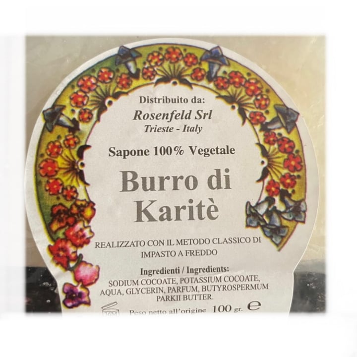 photo of Rosenfeld Srl Sapone 100% vegetale Burro di Karitè shared by @orice on  08 Feb 2022 - review