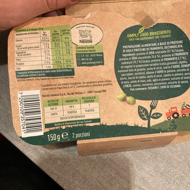 review photo of Garden Gourmet Burger Soia Saporito shared by @drusillamalcontenta on 12 May 2022 - review