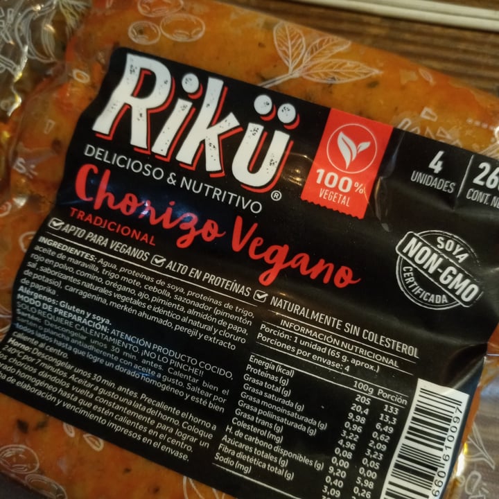 photo of Rikü Chorizo vegano tradicional shared by @kerstin269 on  16 Jan 2021 - review
