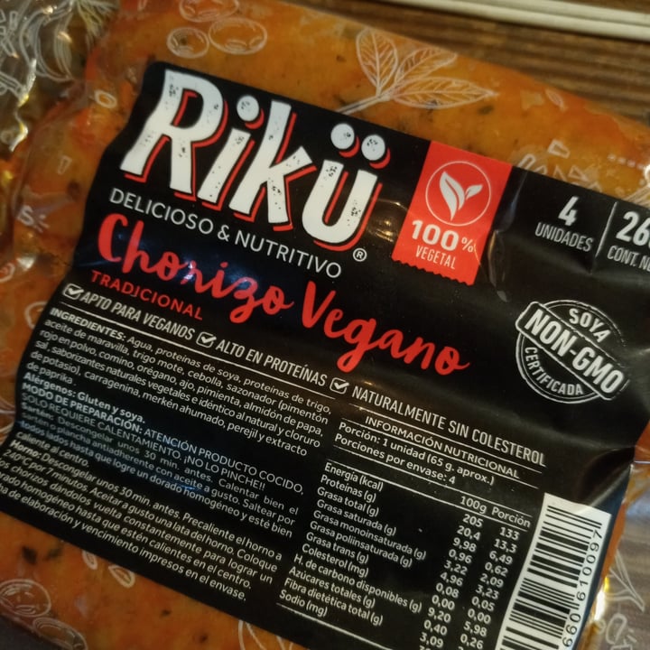 review photo of Rikü Chorizo vegano tradicional shared by @kerstin269 on 16 Jan 2021 - review