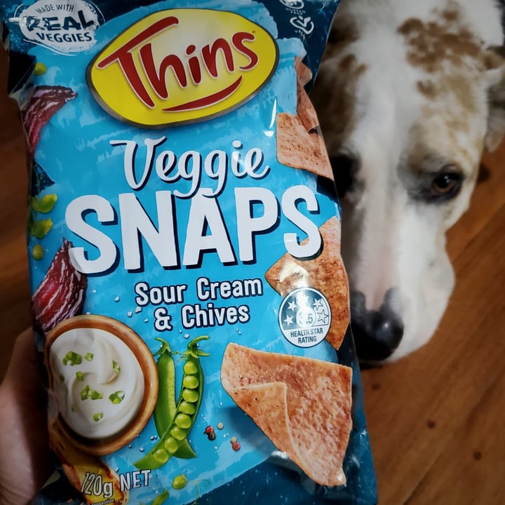 photo of Thins Veggie Snaps sour cream & chives shared by @itsjustmel on  16 Apr 2022 - review