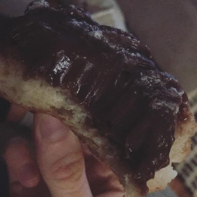Photo of the dish “Vegan Chocolate Cream Filled Donut”