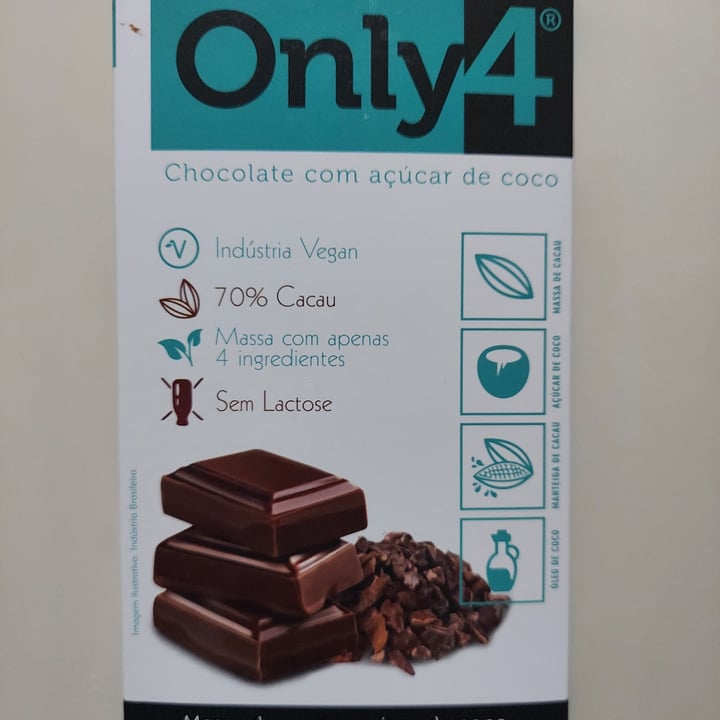 photo of Only4 Chocolate com açucar de coco - Nibs shared by @pedrofneves on  30 May 2022 - review