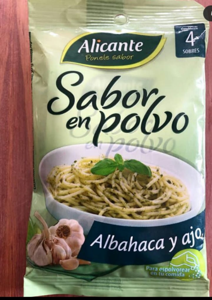 photo of Alicante Sabor En Polvo Albahaca Y Ajo shared by @selegonzalez17 on  02 Apr 2020 - review