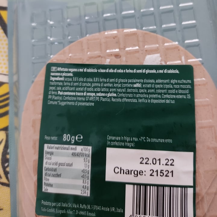 review photo of Vemondo Affettato A Mo' Di Salsiccia shared by @yasminmosa on 11 Jan 2022 - review