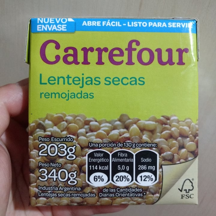 photo of Carrefour Lentejas secas remojadas shared by @ericaterreros on  15 Jan 2021 - review