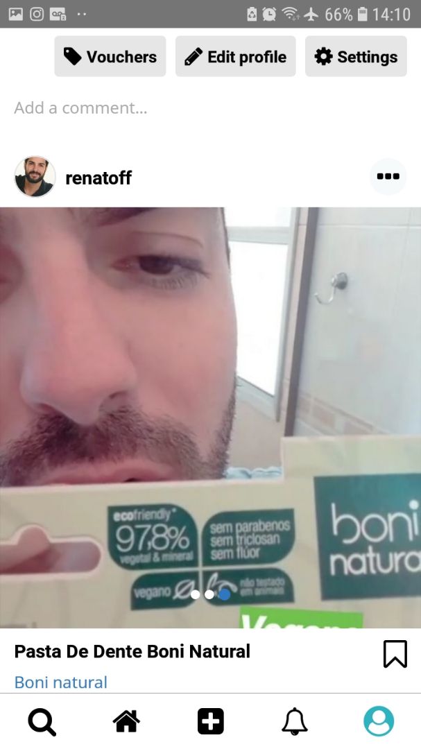 review photo of Boni natural Pasta De Dente Boni Natural shared by @renatoff on 31 Mar 2020 - review