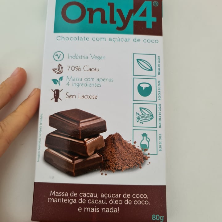 photo of Only4 Chocolate com Açúcar de Coco Puro Cacau shared by @ivysantos on  19 Jun 2022 - review