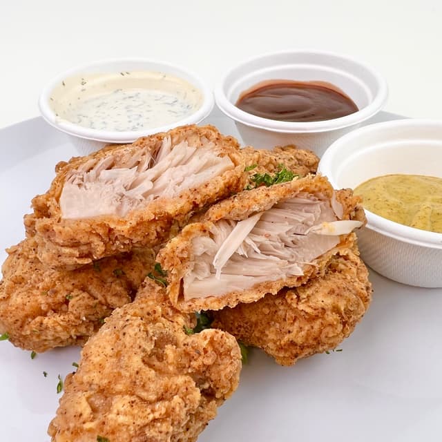 Foto del piatto “Jackfruit Chick’n Nuggets”