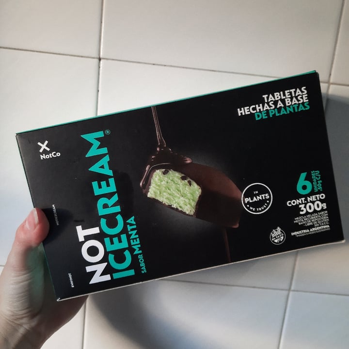 photo of NotCo Not Icecream Sabor Menta shared by @vegaly on  07 Oct 2021 - review