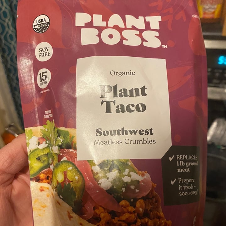 photo of Plant Boss Organic Plant Taco Southwest Meatless Crumbles shared by @shutterbuggirl on  05 Dec 2021 - review