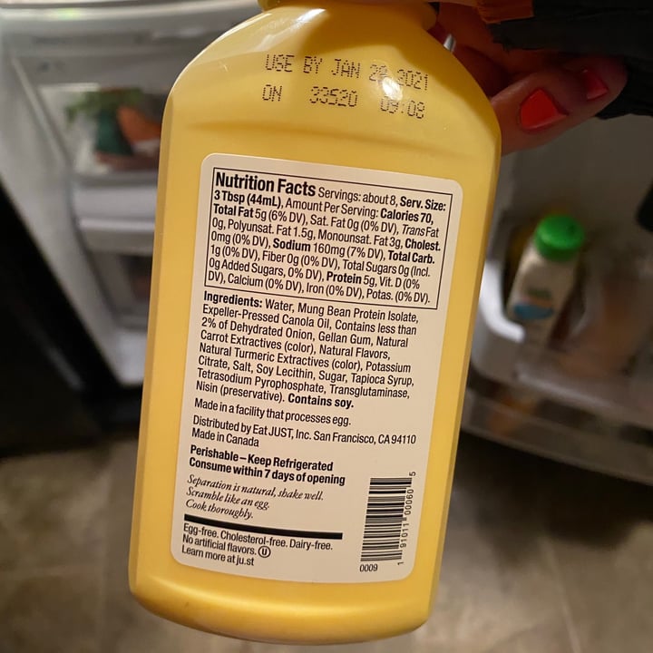 review photo of JUST Egg Plant-Based Scramble shared by @kitkas on 10 Jan 2021 - review