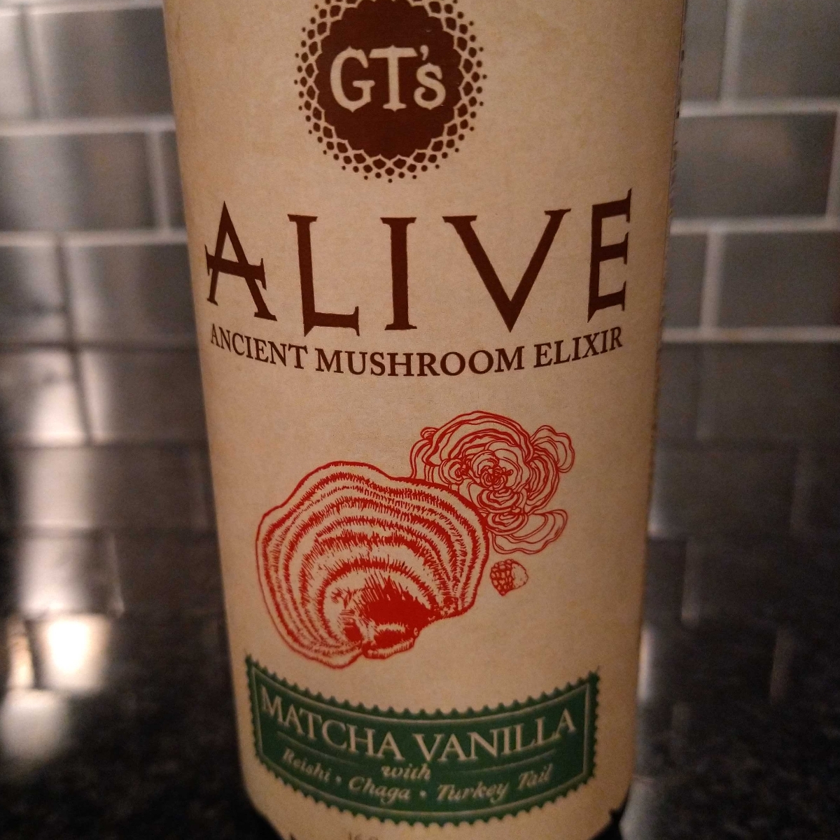 GT's Alive Matcha Vanilla rishi, chaga, turkey tail from GT’s Living ...