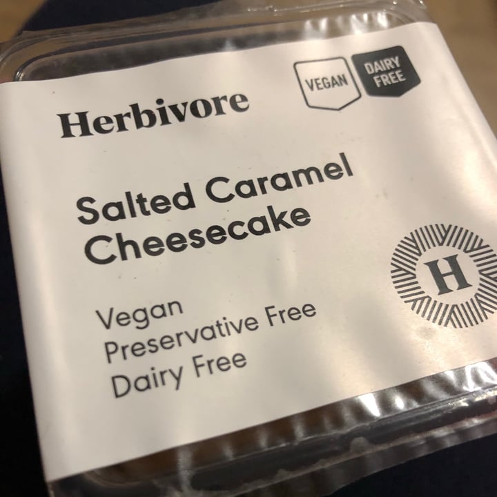 photo of Herbivore Salted caramel cheesecake shared by @farraho on  08 Oct 2020 - review