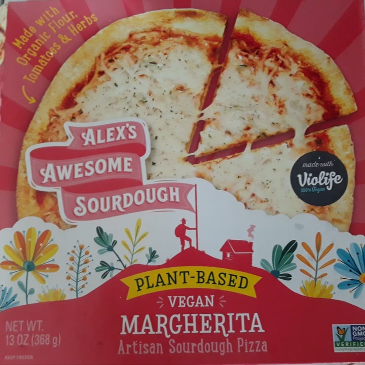 photo of Alex's Awesome Sourdough  Alex's Awesome Sourdough Pizza Vegan Margherita shared by @friendsnotfoodude on  26 Feb 2021 - review