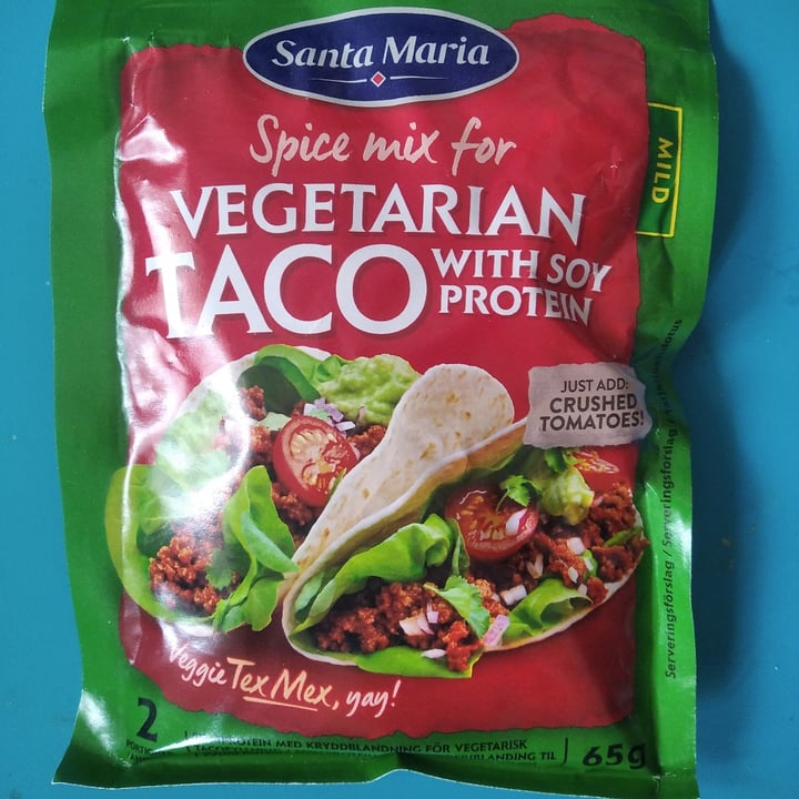 photo of Santa María Vegetarian Taco Spice Mix With Soy Protein shared by @malditopato on  06 Aug 2022 - review