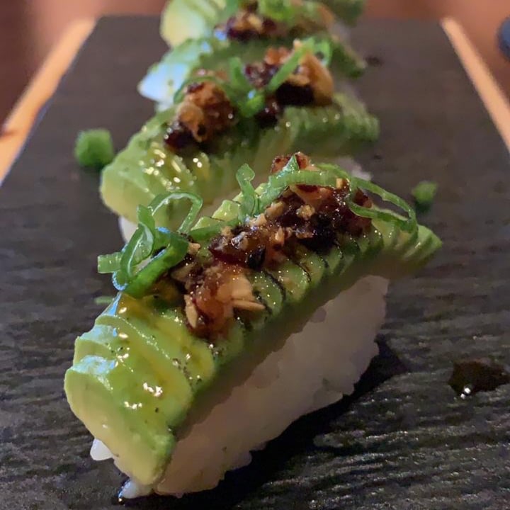 photo of kuuru jeddah Flame-torched Avocado Nigiri shared by @animalsavesaudi on  21 Mar 2021 - review