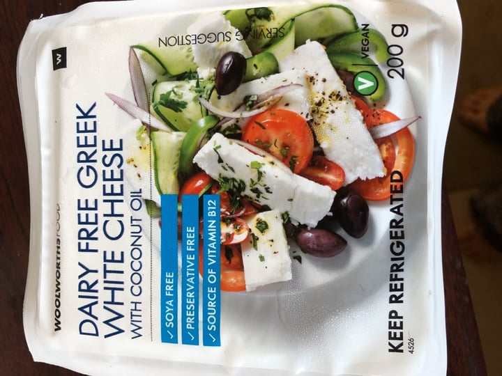 photo of Woolworths Food Dairy Free Greek White Cheese shared by @ell269 on  29 Dec 2019 - review