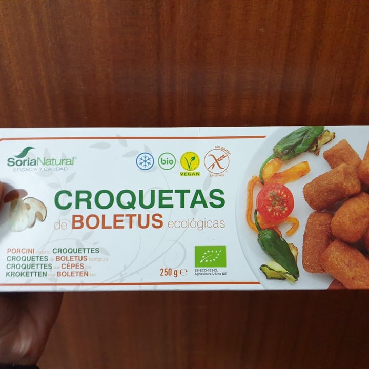 photo of Soria Natural Croquetas De Boletus shared by @bigvegantheory on  29 Oct 2020 - review