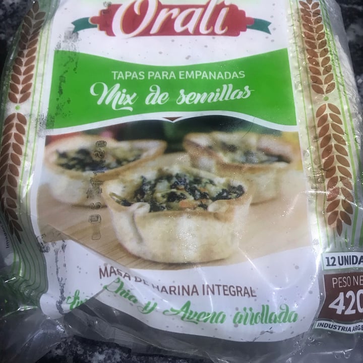 photo of Orali Tapa para Empanada Mix de Semillas shared by @noemariel on  26 Oct 2020 - review