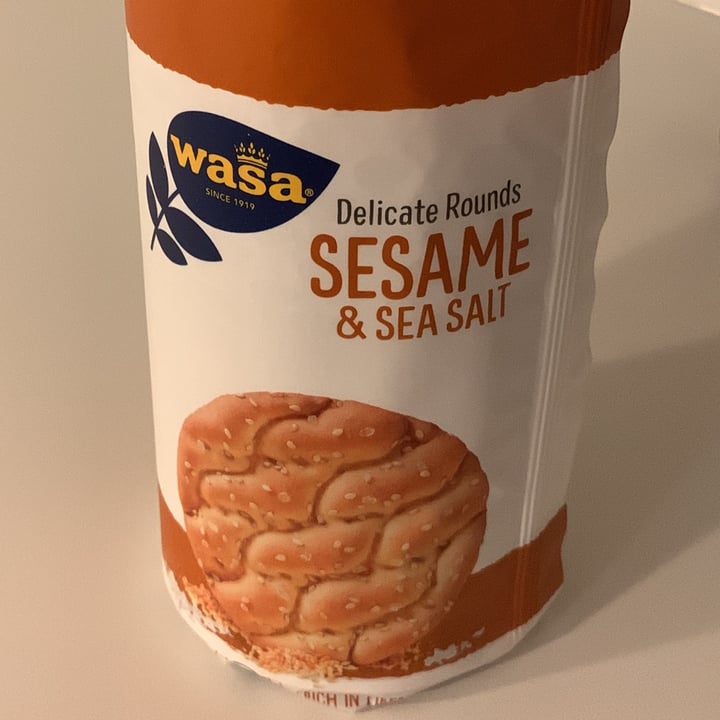 photo of Wasa Rounds Sesame And Sea Salt shared by @vegzari on  23 Jan 2022 - review