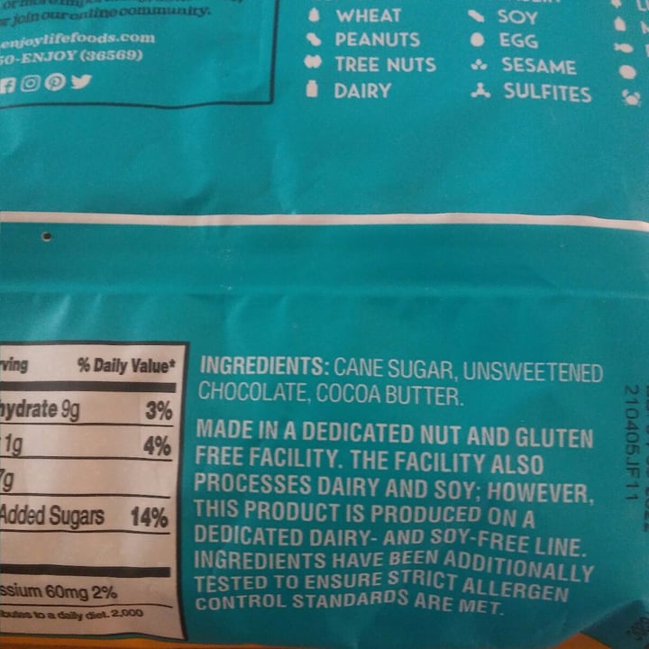 review photo of Enjoy Life Semi-Sweet Chocolate Mini Chips shared by @nomurk on 28 Jun 2021 - review