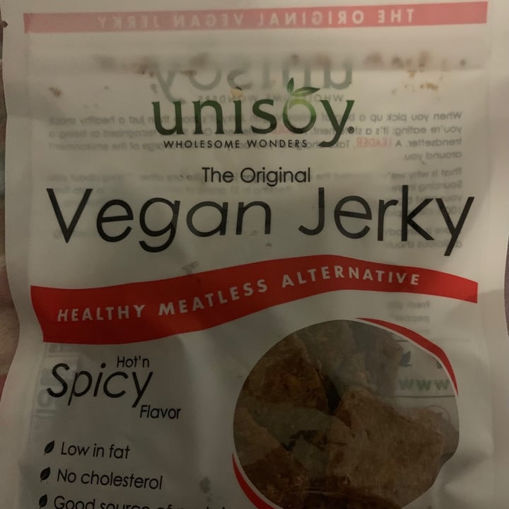 photo of Unisoy Wholesome Wonders Hot'n Spicy Jerky shared by @gardeinqueen on  15 Apr 2021 - review