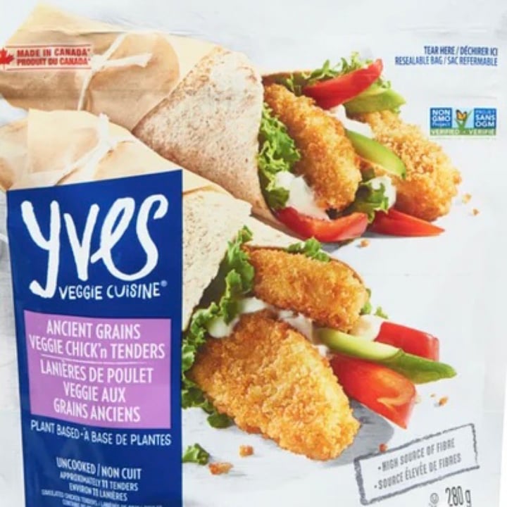 photo of Yves Veggie Cuisine Ancient Grains Veggie Chick'n Tenders shared by @sueprozak on  19 Dec 2021 - review