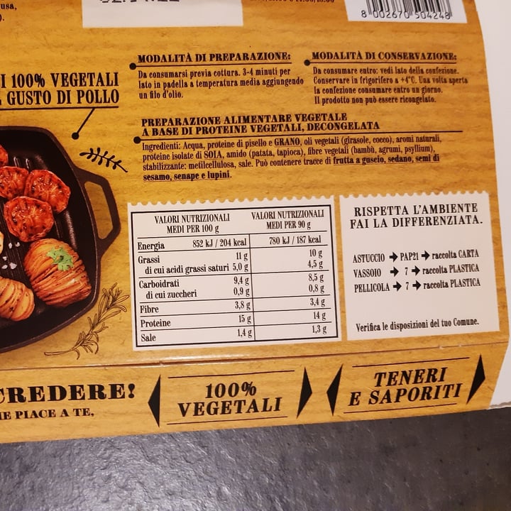 review photo of Unconventional Filetti Vegetali 0% Pollo 100% Gusto - Plant Based Fillet shared by @naimanotfound on 04 Mar 2022 - review