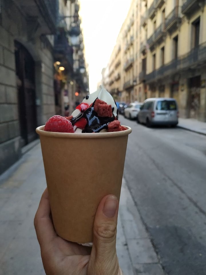 photo of The Cream Bcn Helado con frutos rojos shared by @youeatveggie on  26 Mar 2020 - review