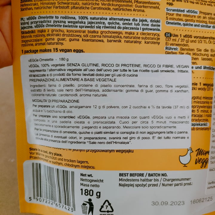 photo of Cultured Foods Vegan Egg Alternative For Omelette, Scramble, Cooking, Baking shared by @veganadvisor on  24 Jul 2022 - review