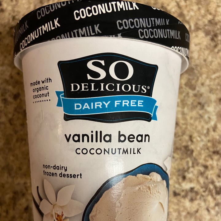 photo of So Delicious Dairy Free Vanilla Bean Coconutmilk Icecream shared by @vegansattva on  22 Mar 2021 - review