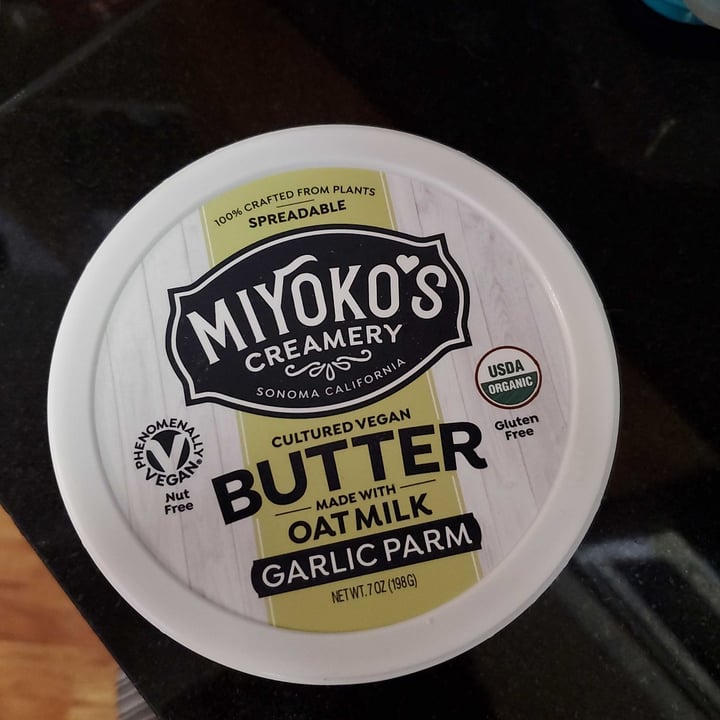 review photo of Miyoko's Creamery Cultured Vegan Butter Made With Oat Milk Garlic Parm shared by @solomonmichelle on 14 May 2020 - review