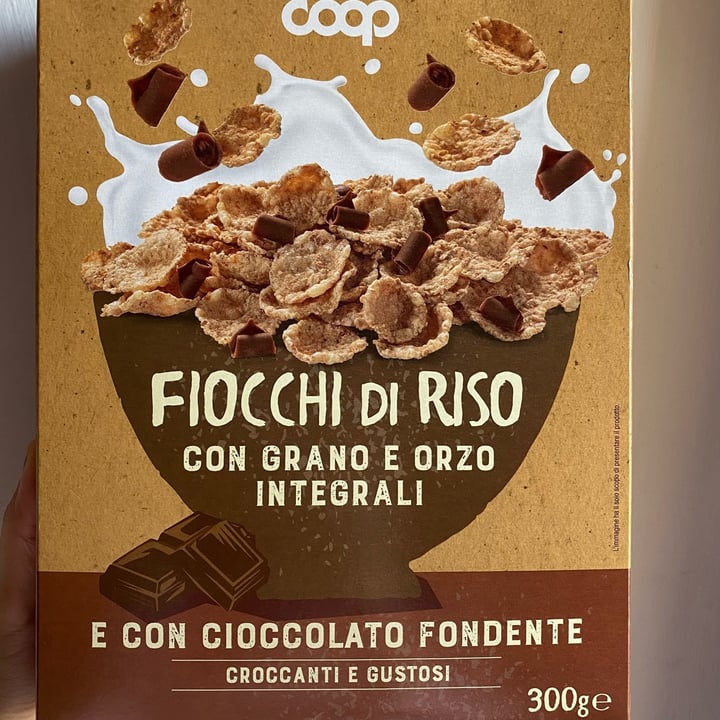 photo of Coop Fiocchi di riso con grano e orzo integrali E Con Cioccolato Fondente shared by @aleglass on  13 May 2022 - review