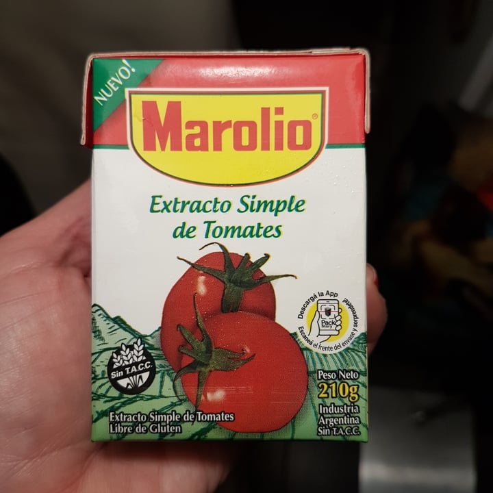 photo of Marolio Extracto Simple De Tomate shared by @vforvegan on  23 Oct 2022 - review