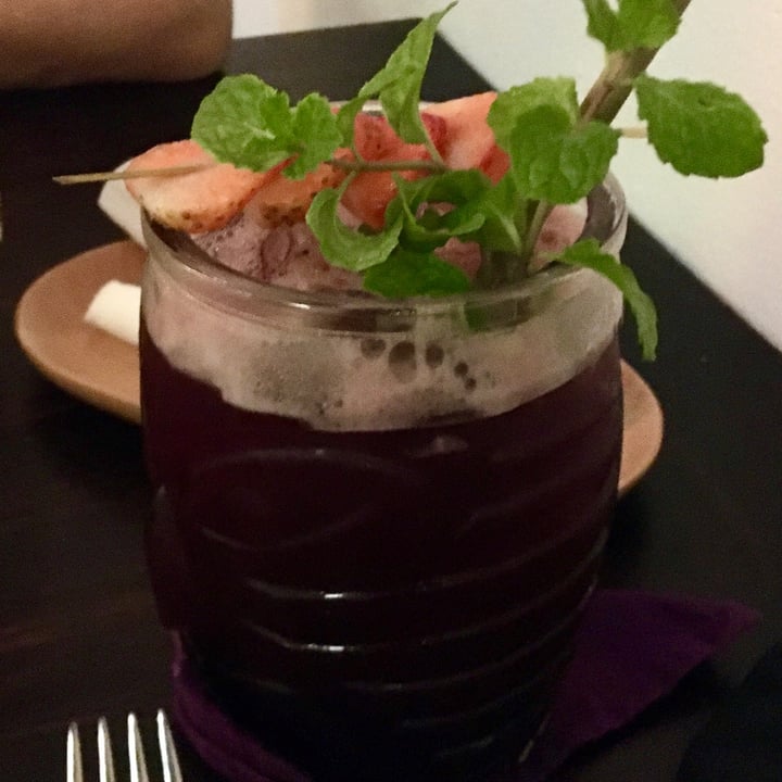 photo of Shamballa Vegetarian, Restaurant Lounge & Cafe Strawberry blueberry mojito shared by @sv-amazon on  14 Mar 2021 - review