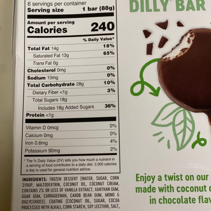 photo of Dairy Queen Non-Dairy Dilly Bars shared by @kheidkamp on  14 Jan 2021 - review