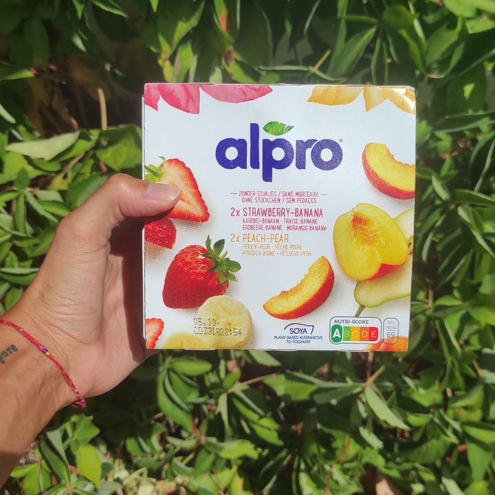 Alpro 2X Strawberry & Banana 2X Peach & Pear Yogurt Review abillion