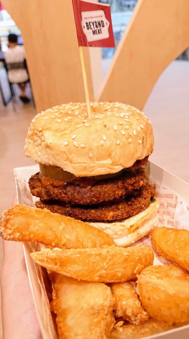 photo of Nature Cafe Spicy Satay Burger (Beyond Burger) shared by @anjhana on  08 Apr 2019 - review