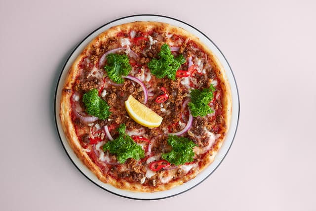 Foto del piatto “Curried Beyond™ Beef Pizza”