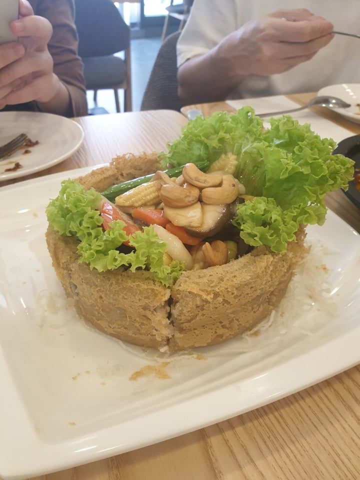 photo of Green Ba Vegetarian Restaurant Vegetables in Taro Ring shared by @hermainesay on  05 Apr 2020 - review