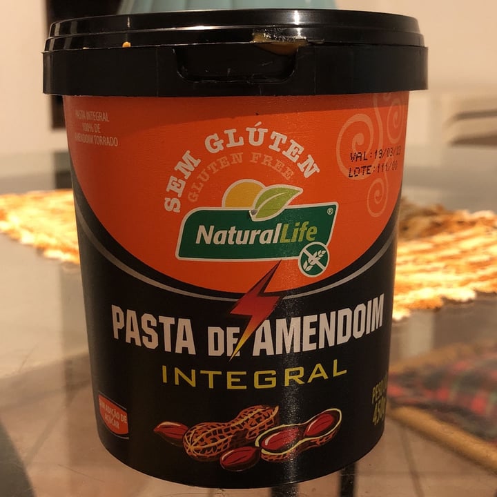 photo of NaturalLife Pasta de amendoim integral shared by @beatrizf on  30 Mar 2022 - review