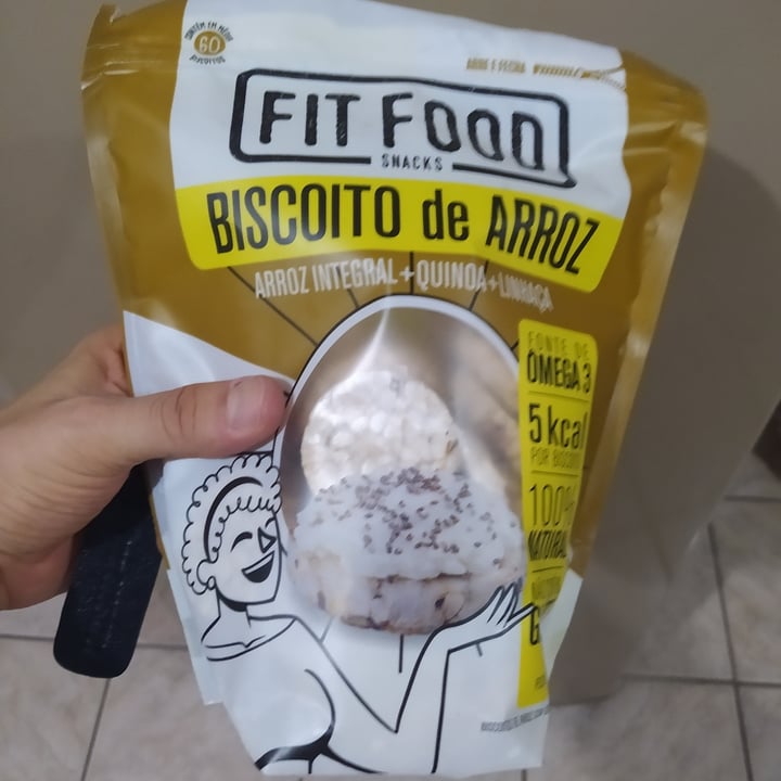 review photo of Fit Food Biscoito De Arroz Integral + Quinoa + Linhaça shared by @danilero on 13 May 2022 - review