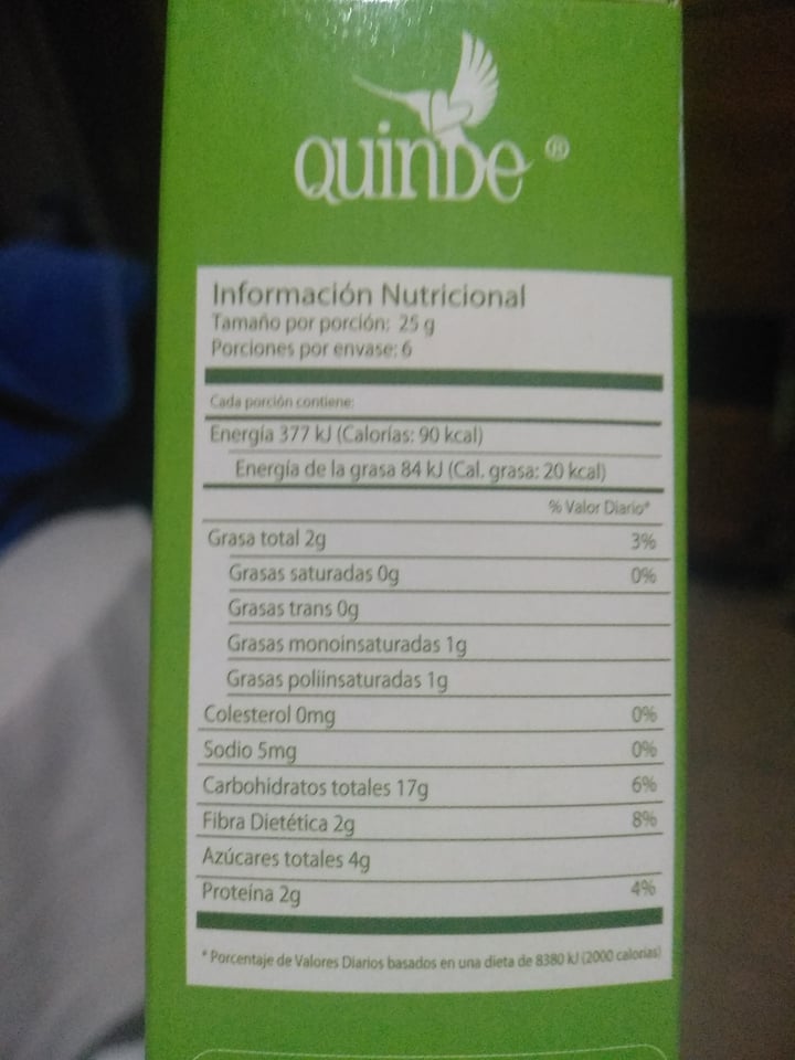 review photo of Quinde Barra de granola, quinoa, avena y arroz shared by @katherinevegi on 04 Jul 2020 - review