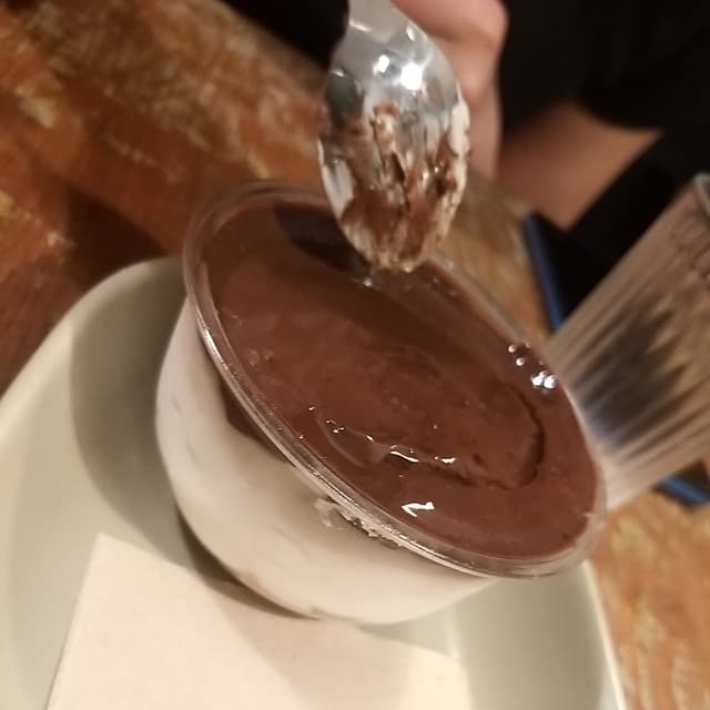 Foto do prato “Cheesecake cacao e datteri”