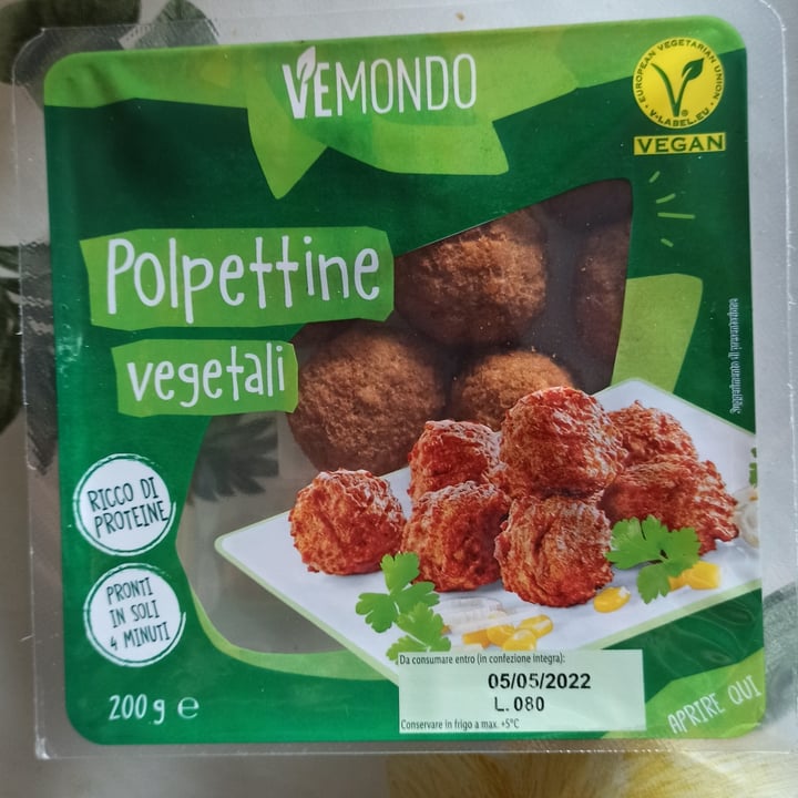 photo of Vemondo Polpette Vegane shared by @ggreg on  14 Apr 2022 - review