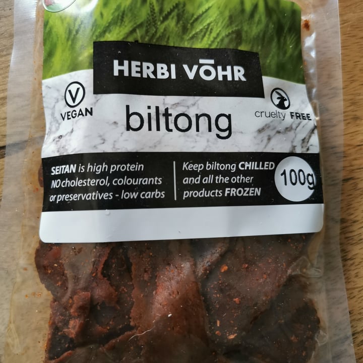 photo of HERBI VŌHR Spicy Biltong shared by @vegantribeza on  12 Nov 2020 - review