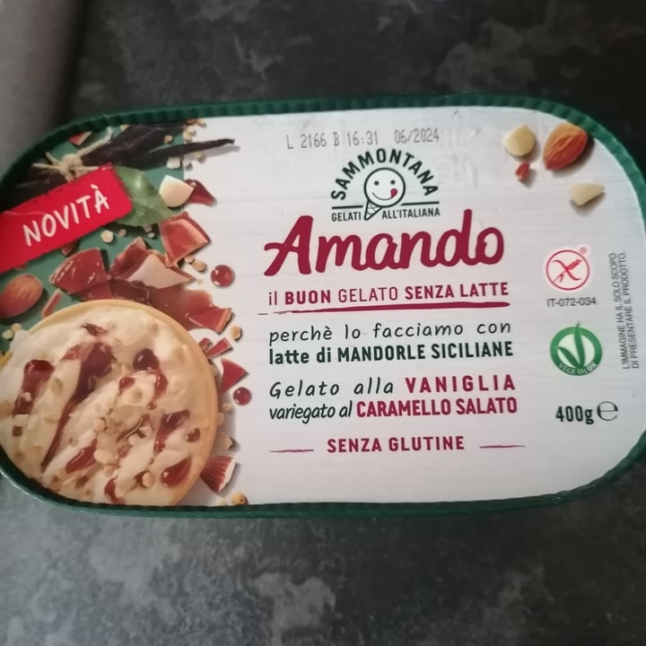 review photo of Sammontana Amando Gelato Alla Vaniglia Vatiegato al Caramello Salato shared by @ilariabo on 14 Jul 2022 - review