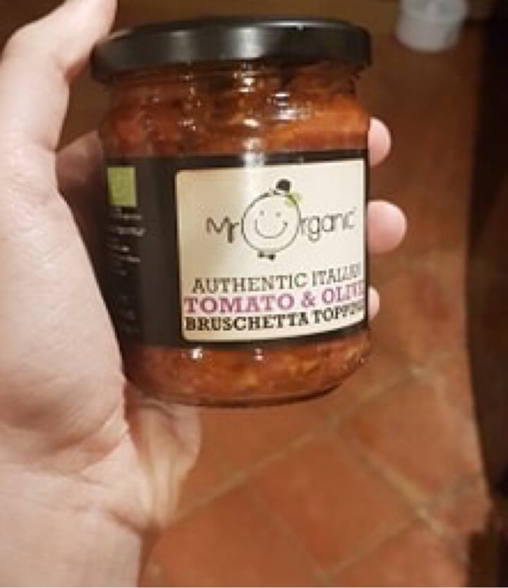 review photo of Mr Organic Tomato & Olive Bruschetta Topping shared by @aimeelynham on 13 Jun 2020 - review
